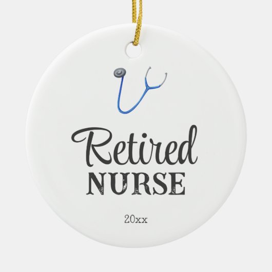 Simple Stethoscope Retired Nurse Keramisch Ornament (Voorkant)