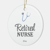 Simple Stethoscope Retired Nurse Keramisch Ornament (Links)