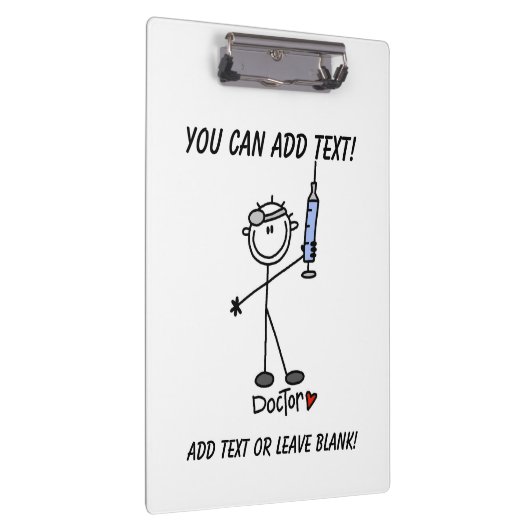 Simple Stick Figure Doctor Klembord (Rechts)
