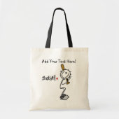 Simple Stick Figuur Baseball Canvas tas (Voorkant)