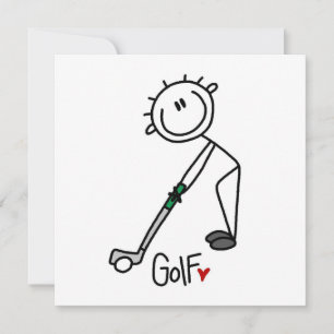 Simple Stick Figuur Golfer