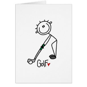 Simple Stick Figuur Golfer