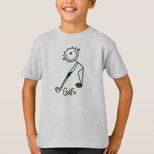 Simple Stick Figuur Golfer T-shirt