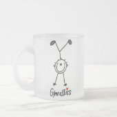 Simple Stick Figuur Gymnast Matglas Koffiemok (Links)
