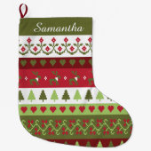 Simple Stitch Stocking Grote Kerstsok (Voorkant)