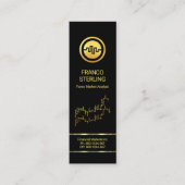 Simple Stock Exchange Graph Financial Manager Mini Visitekaartje (Voorkant)