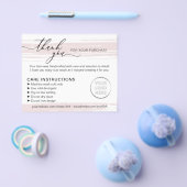 Simple Store Small Business Tips Instructions Care Flyer (Enkel)