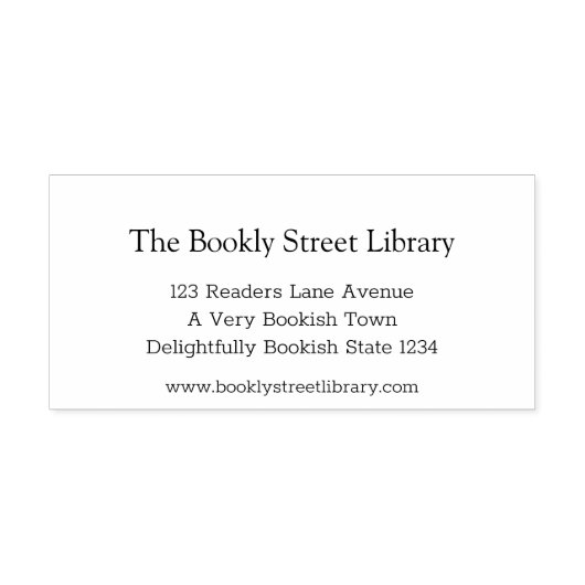 Simple Street Library Zelfinktende Stempel (Design)