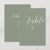 Simple String Lights Sage Green Wedding Kaart (Voorkant / Achterkant)