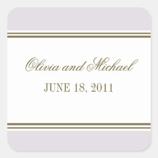 Simple Stripe Mauve Sticker