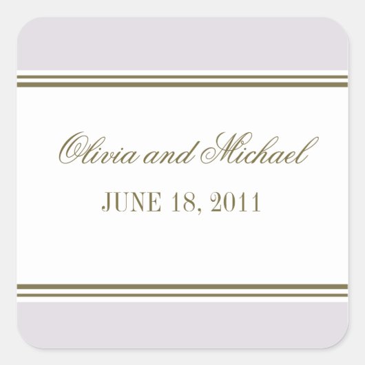 Simple Stripe Mauve Sticker (Voorkant)