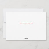 Simple Stripes and Scallops Landscape Photo Feestdagenkaart (Achterkant)