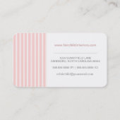 Simple Stripes Monogram Sjabloon voor visitekaartj Visitekaartje (Achterkant)