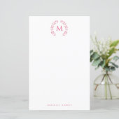 Simple Styled Monogram stationary (Staand voorkant)