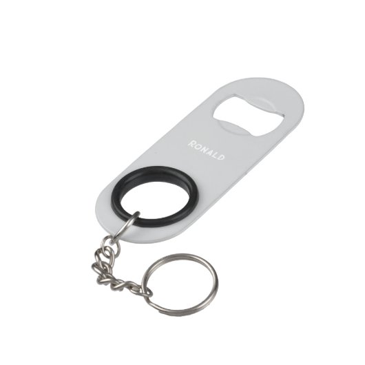 Simple Stylish Bottle Opener Custom Text Bar Key Mini Flessenopener (Achterkant Gekanteld)