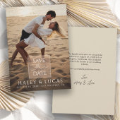 Simple Stylish Full Photo Wedding Save the Date