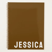 SIMPLE STYLISH MODERN CUSTOMIZED NAME DAILY PLANNER (Voorkant)