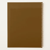 SIMPLE STYLISH MODERN CUSTOMIZED NAME DAILY PLANNER (Achterkant)