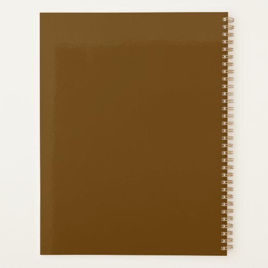 SIMPLE STYLISH MODERN CUSTOMIZED NAME DAILY PLANNER (Achterkant)