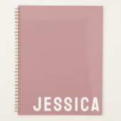 SIMPLE STYLISH MODERN CUSTOMIZED NAME DAILY PLANNER (Voorkant)