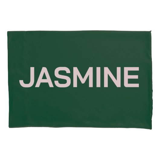 SIMPLE STYLISH MODERN CUSTOMIZED NAME MONOGRAM KUSSENSLOOP (Voorkant)