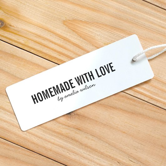 Simple Stylish Personalize Homemade with Love Zelfinktende Stempel