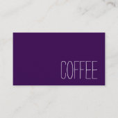 Simple Stymie Word Dark Loyalty Coffee Punch-Card (Voorkant)