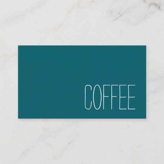 Simple Stymie Word Dark Loyalty Coffee Punch-Card (Voorkant)