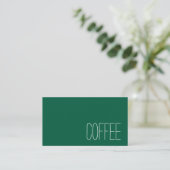 Simple Stymie Word Dark Loyalty Coffee Punch-Card (Staand voorkant)