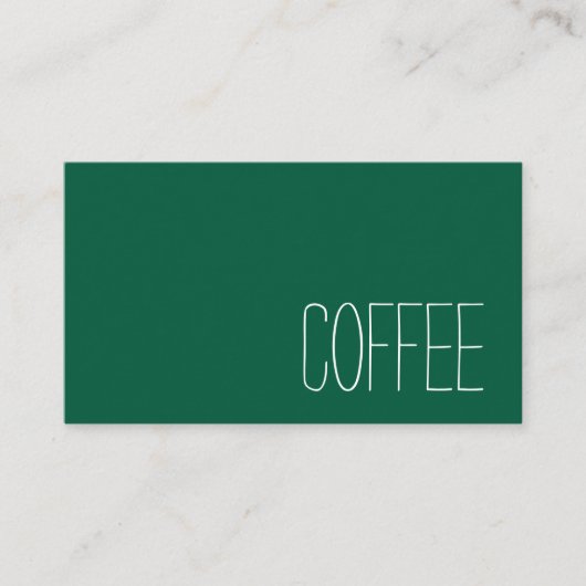 Simple Stymie Word Dark Loyalty Coffee Punch-Card (Voorkant)