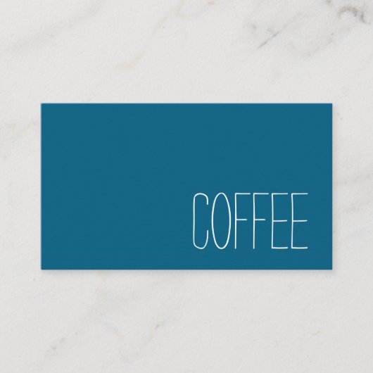 Simple Stymie Word Dark Loyalty Coffee Punch-Card (Voorkant)