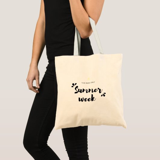 Simple Summer Theme Canvas tas (Voorkant (product))
