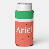 Simple Summer Watermelon (roze) Slice Party Favors Seltzer Blikjeskoeler (Seltzer Achterkant)