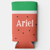 Simple Summer Watermelon (roze) Slice Party Favors Seltzer Blikjeskoeler (Voorkant)