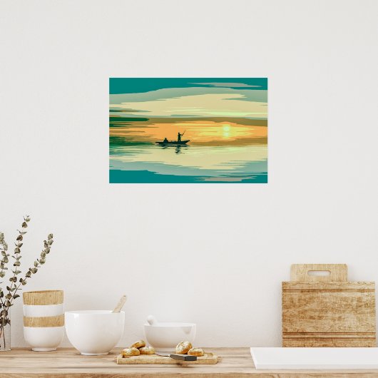 Simple Sunrise Vist Artwork | POSTER (Keuken)