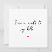 Simple Surprise Reveal Zwangerschapsaankondiging K Aankondiging (Voorkant)