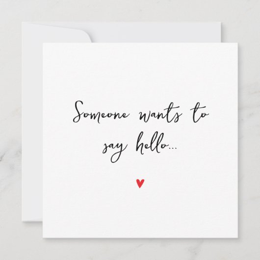 Simple Surprise Reveal Zwangerschapsaankondiging K Aankondiging (Voorkant)