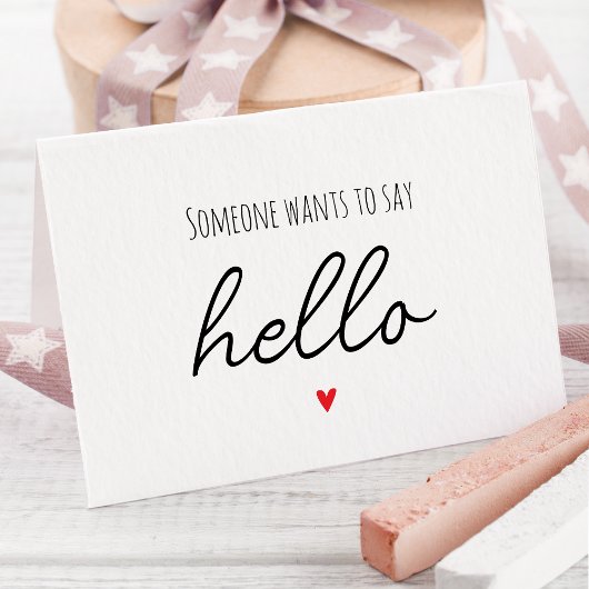 Simple Surprise Reveal Zwangerschapsaankondiging K Aankondiging