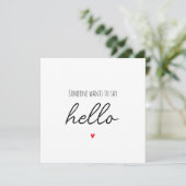 Simple Surprise Reveal Zwangerschapsaankondiging K Aankondiging (Staand voorkant)