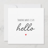 Simple Surprise Reveal Zwangerschapsaankondiging K Aankondiging (Voorkant)