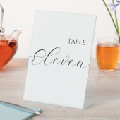 Simple Table Number Eleven Reclamebord Met Voetstuk (Insitu)