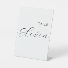 Simple Table Number Eleven  Reclamebord Met Voetstuk
