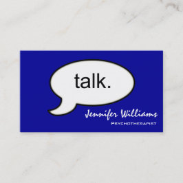 Simple Talk Psychotherapeut Modern Visitekaartje