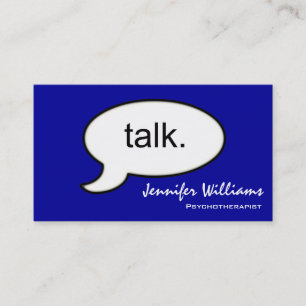 Simple Talk Psychotherapeut Modern Visitekaartje