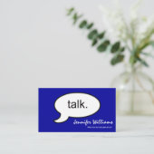 Simple Talk Psychotherapeut Modern Visitekaartje (Staand voorkant)