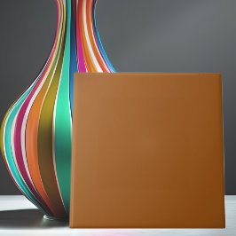 Simple Tan Brown-keramische tapijten Tegeltje