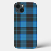 Simple tartan pattern in dark blue Case-Mate iPhone case (Achterkant)