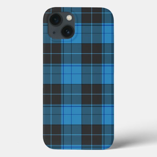 Simple tartan pattern in dark blue Case-Mate iPhone case (Achterkant)