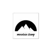 Simple Tattoo Sun Mountain Rubberstempel (Afrduk)