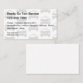 Simple Taxi Service Business Card-sjabloon Visitekaartje (Voorkant / Achterkant)